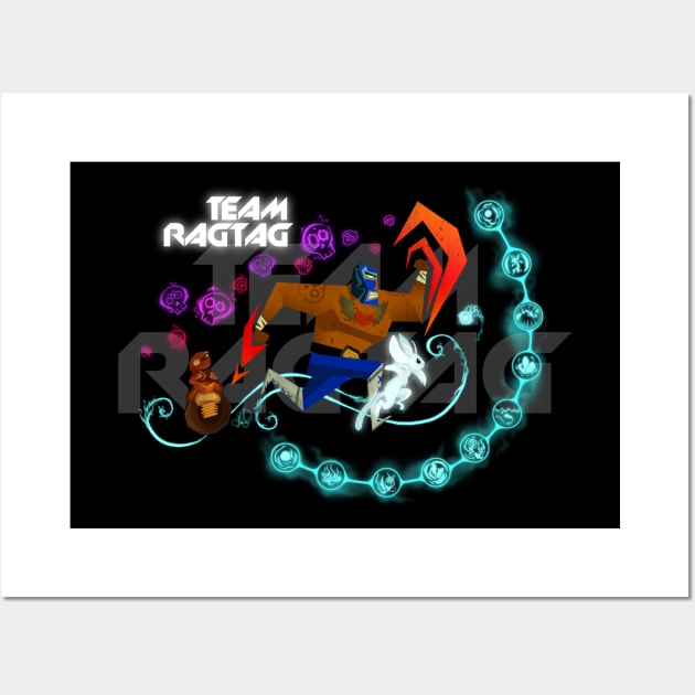 Team Ragtag Speed Run Mashup Wall Art by Ragtagriot